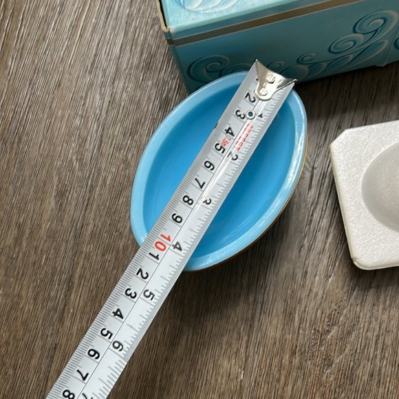 Vintage Avon Bristol Blue Collection Soap Dish Imperial Garden Fragranced Soap - Picture 5 of 6